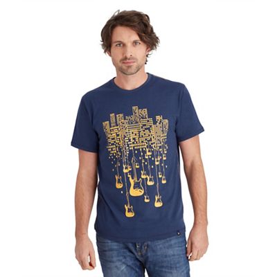 Navy city of music t-shirt